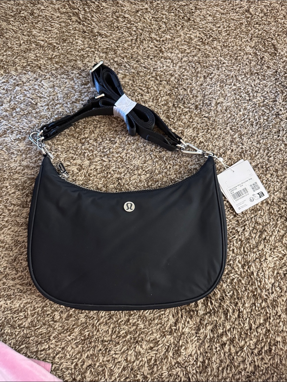 lululemon athletica Black Crescent Shoulder Bag